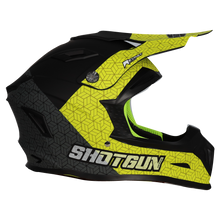 Load image into Gallery viewer, RXT SG-1 Ultra+ Shotgun Prism Matte Black/Grey/Yellow Helmet