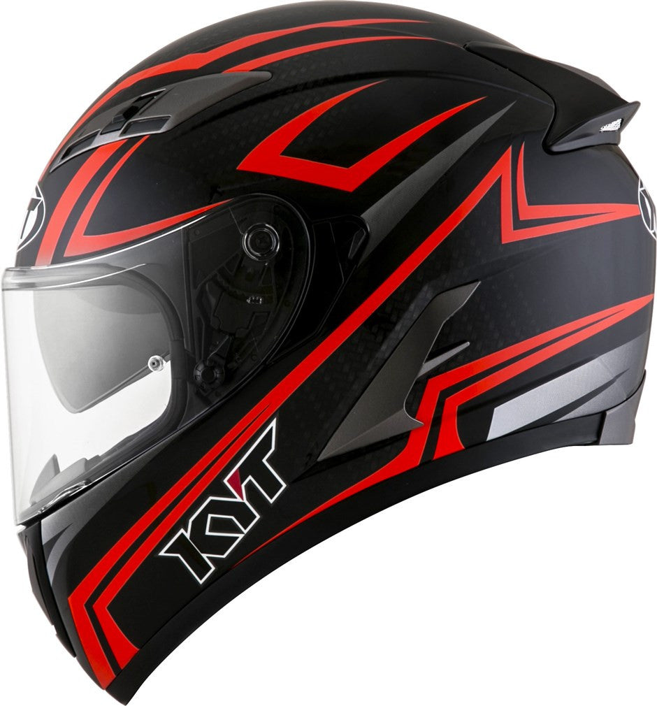 KYT Falcon 2 Essential Helmet - Red Fluro