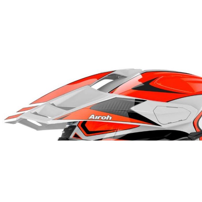 Airoh Commander Replacement Peak - Carbon Red Gloss