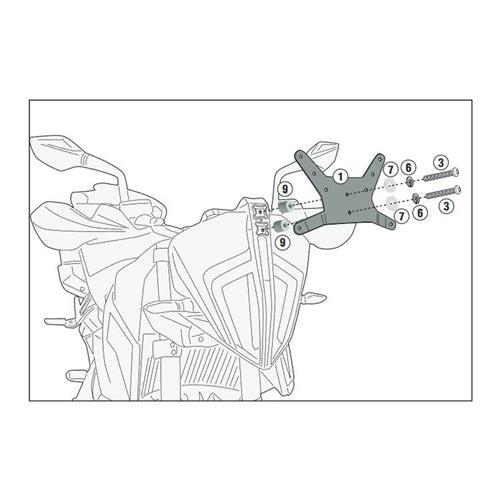 Givi Windshield Fit Kit Only Ktm Adv '19>