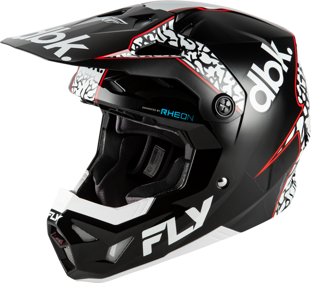 Fly Racing Formula CP DBK Helmet - Black/White/Red