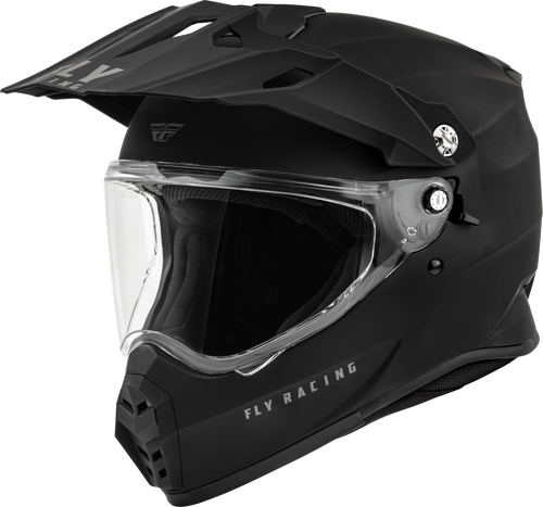 Fly Racing Trekker Solid Helmet - Matt Black