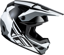 Load image into Gallery viewer, Fly Racing Kinetic Crest Helmet - Black/White/Grey
