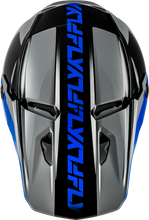 Load image into Gallery viewer, Fly Racing Kinetic Crest Helmet - Grey/Black/Blue