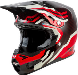 Fly Racing Formula S Carbon Byte Helmet - Red Carbon/Red/Grey