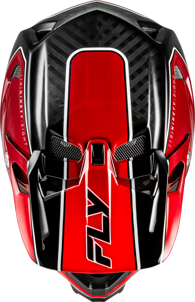 Fly Racing Werx-R MTB/BMX Flow Helmet - Black Carbon/Red