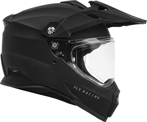 Fly Racing Trekker Solid Helmet - Matt Black