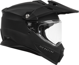 Fly Racing Trekker Solid Helmet - Matt Black