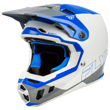 Load image into Gallery viewer, Fly Racing Formula CC Glide Helmet - Blue/Light Grey/Grey
