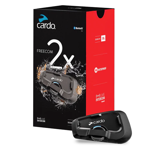 Cardo FREECOM 2X (JBL Audio) Bluetooth Intercom - Single
