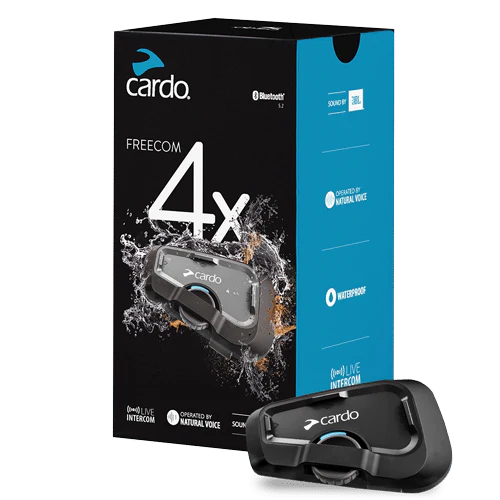 Cardo FREECOM 4X (JBL Audio) Bluetooth Intercom - Single