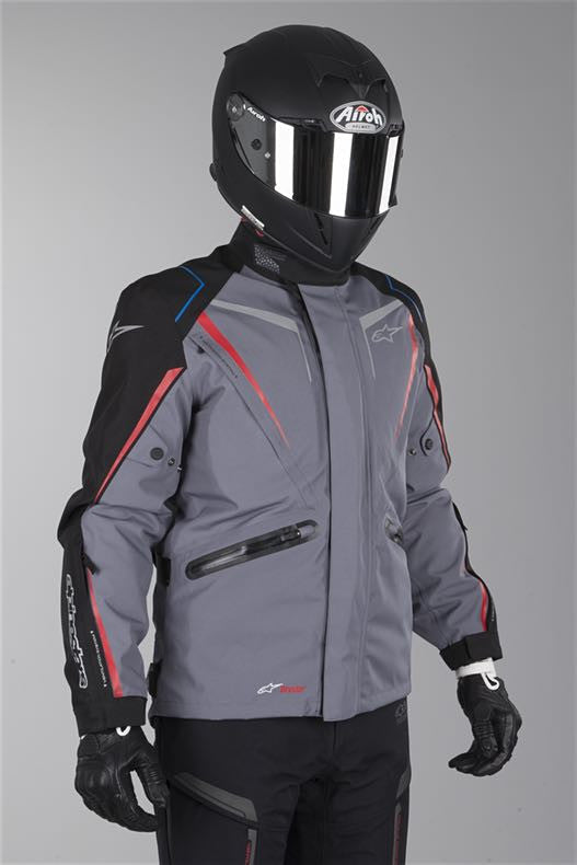 Alpinestars Mens Yokohama Drystar Jacket Dark Grey/Red/Black