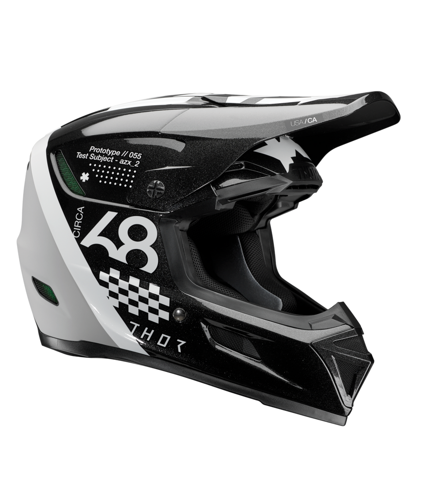 Thor 2026 Reflex Sport Riot Matte Black/White Helmet