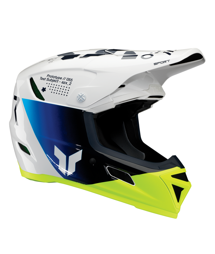 Thor 2026 Reflex Sport Strike Gloss Navy/Acid Helmet