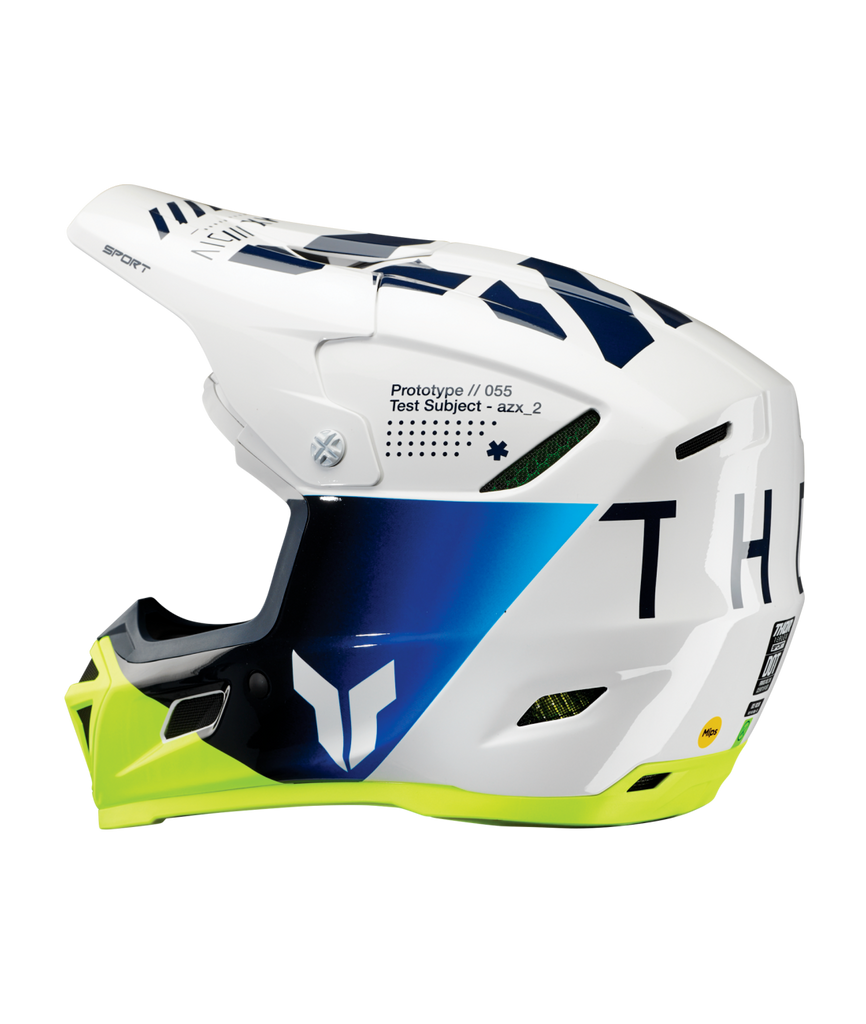 Thor 2026 Reflex Sport Strike Gloss Navy/Acid Helmet