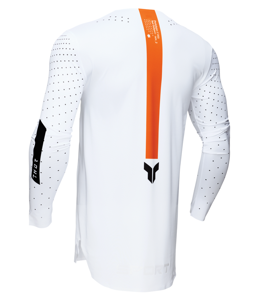 Thor 2025 Sportmode Rogue White/Orange Jersey
