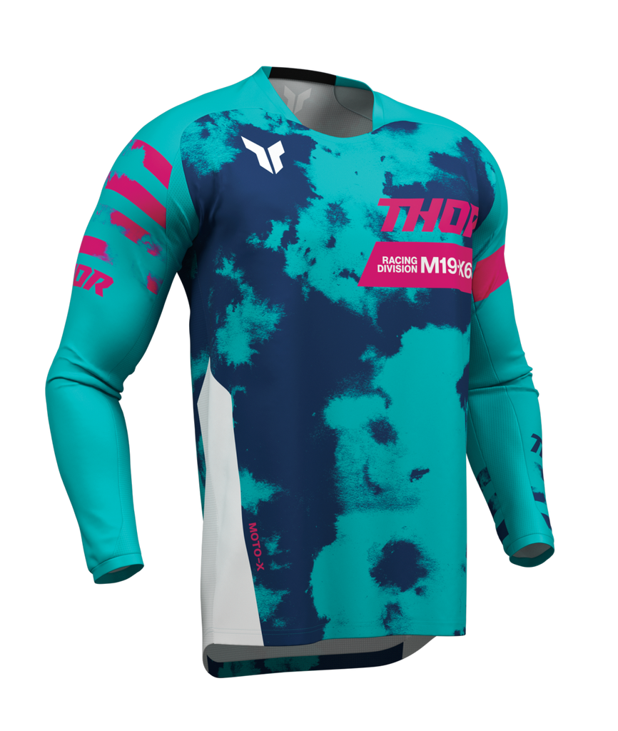 Thor 2026 Launchmode Bleach White/Aqua Jersey