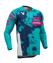 Load image into Gallery viewer, Thor 2026 Launchmode Bleach White/Aqua Jersey