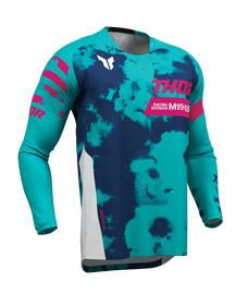 Thor 2026 Launchmode Bleach White/Aqua Jersey