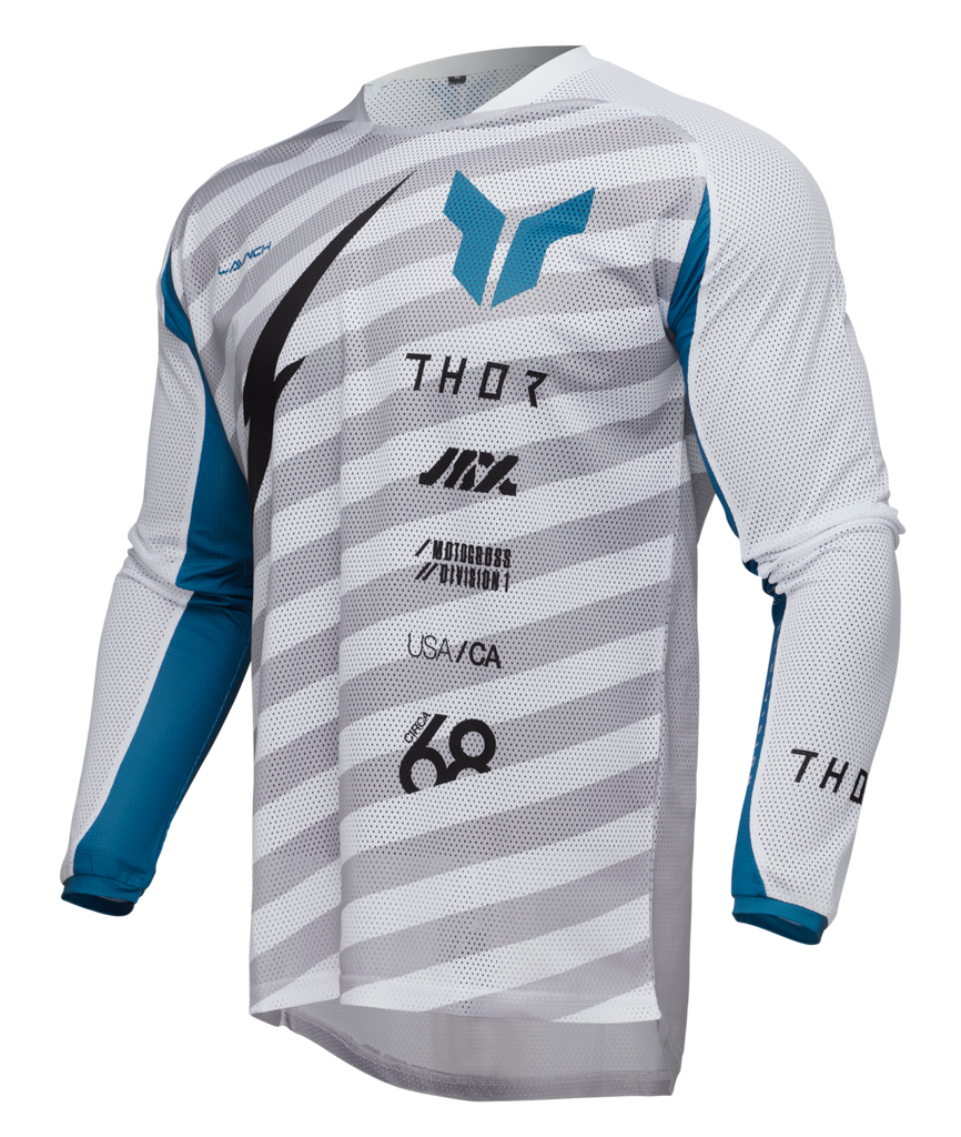 Thor 2025 Launchmode Air Raid White/Grey Jersey