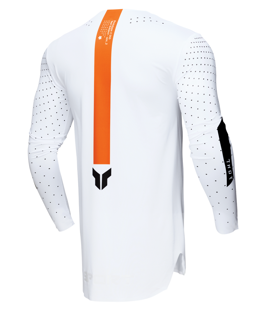 Thor 2025 Sportmode Rogue White/Orange Jersey