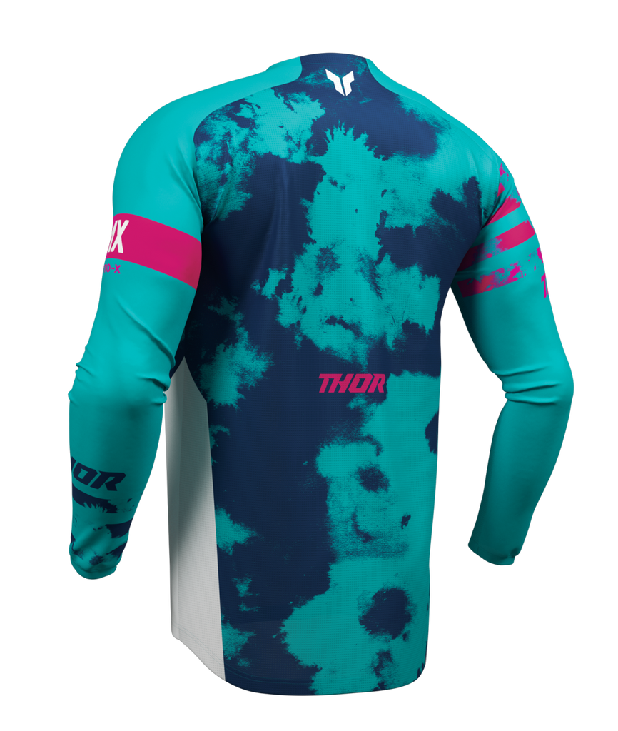 Thor 2026 Launchmode Bleach White/Aqua Jersey