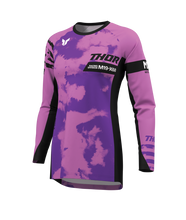 Load image into Gallery viewer, Thor 2026 Launchmode Bleach Black/Orchid Womens Jersey