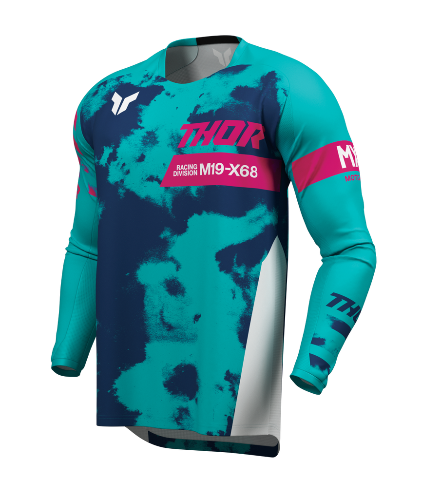 Thor 2026 Launchmode Bleach White/Aqua Jersey