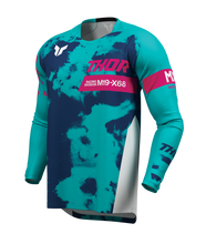Load image into Gallery viewer, Thor 2026 Launchmode Bleach White/Aqua Jersey