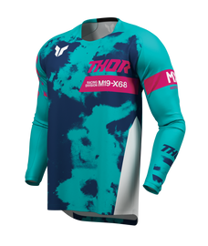 Thor 2026 Launchmode Bleach White/Aqua Jersey