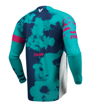 Load image into Gallery viewer, Thor 2026 Launchmode Bleach White/Aqua Jersey