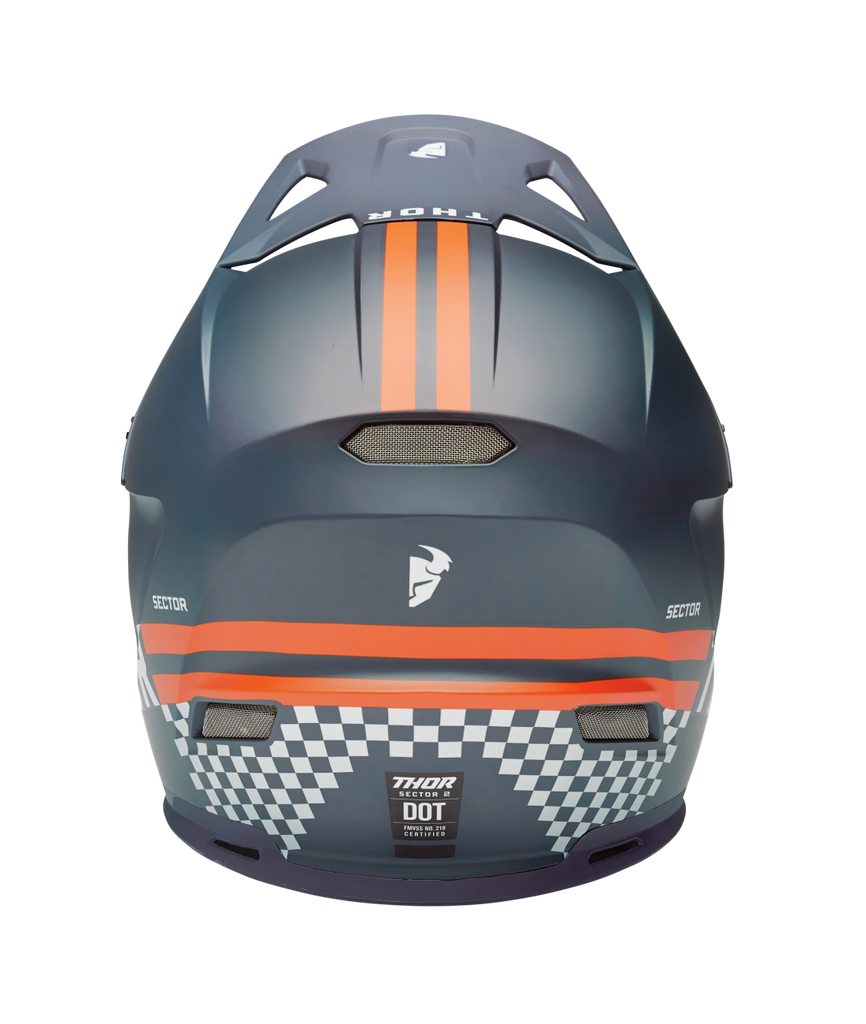 Thor 2025 Sector 2 Combat Matte Midnight/Orange Helmet