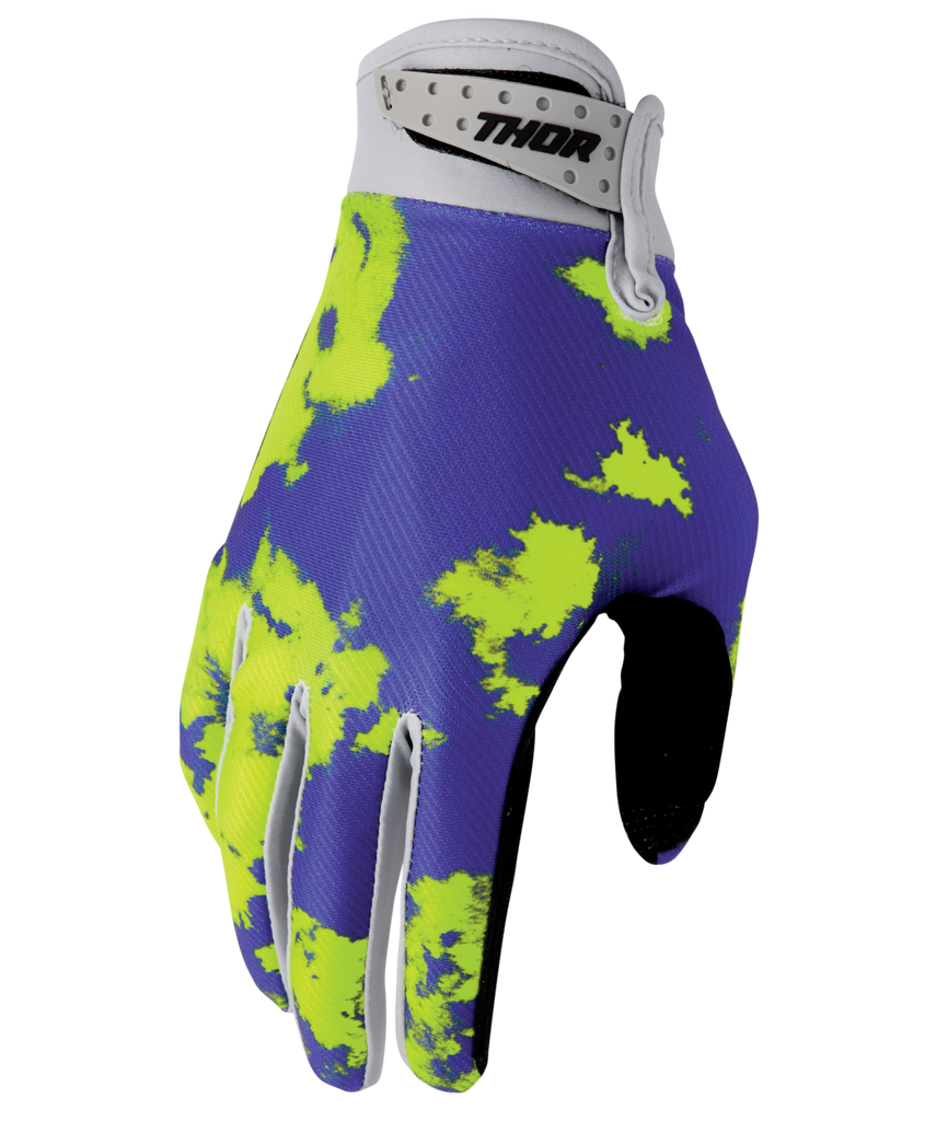 Thor 2026 Launchmode Bleach Grey/Acid Gloves