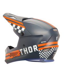 Thor 2025 Sector 2 Combat Matte Midnight/Orange Helmet