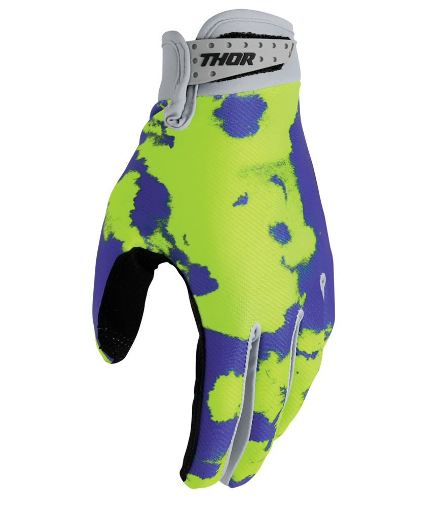 Thor 2026 Launchmode Bleach Grey/Acid Gloves