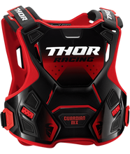Load image into Gallery viewer, Thor 2026 Guardian MX Red/Black Youth Chest Guard