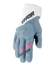 Load image into Gallery viewer, Thor 2025 Spectrum Blue/White Womens Gloves