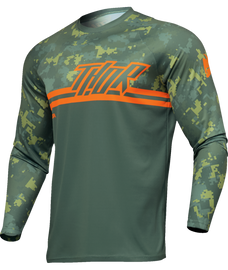 Thor 2025 Sector Digi Green/Camo Youth Jersey