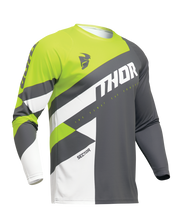 Load image into Gallery viewer, Thor 2025 Sector Checker Grey/Acid Jersey
