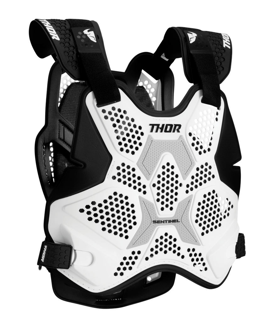 Thor 2026 Sentinel Pro White Chest Guard