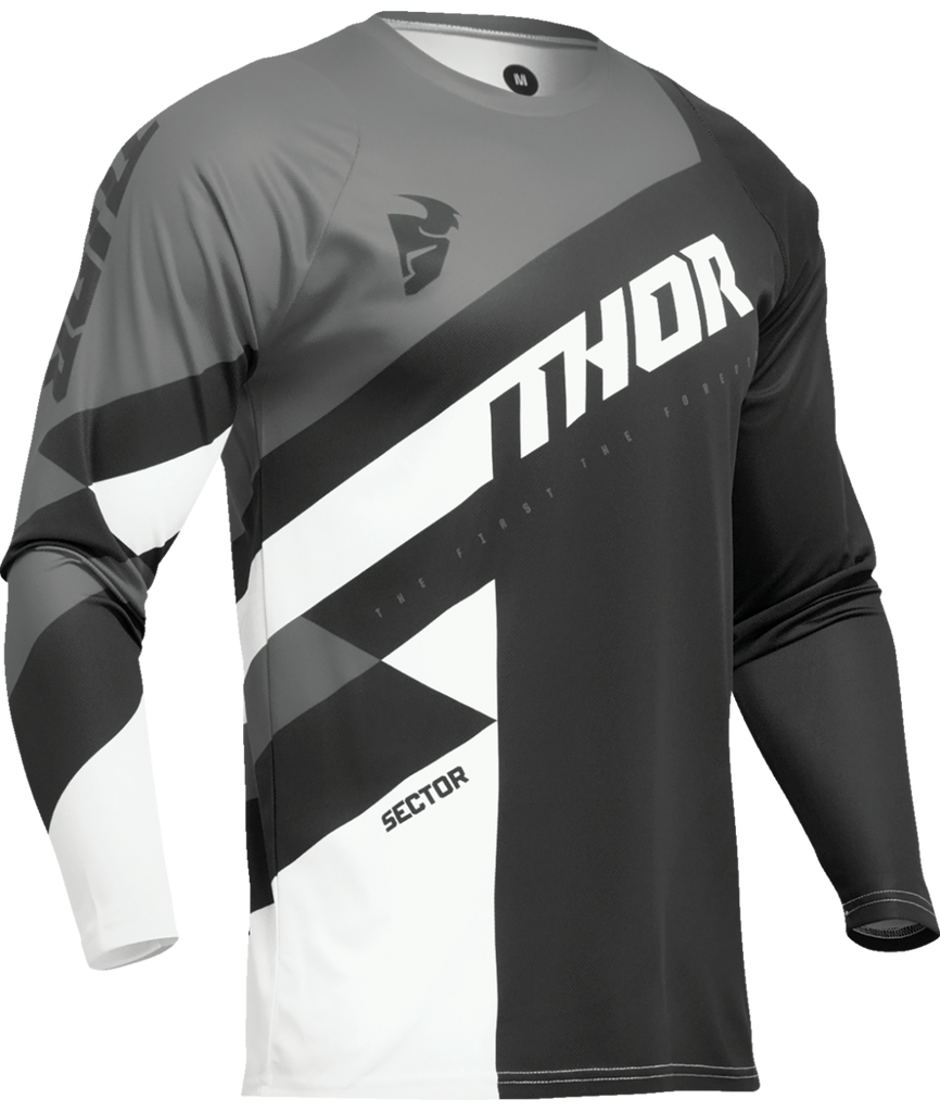 Thor 2025 Sector Checker Black/Grey Youth Jersey