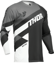 Load image into Gallery viewer, Thor 2025 Sector Checker Black/Grey Youth Jersey