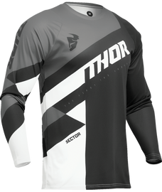 Thor 2025 Sector Checker Black/Grey Youth Jersey