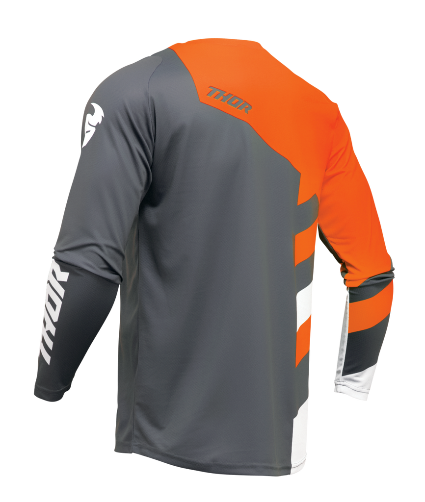Thor 2025 Sector Checker Charcoal/Orange Jersey