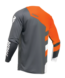 Thor 2025 Sector Checker Charcoal/Orange Jersey