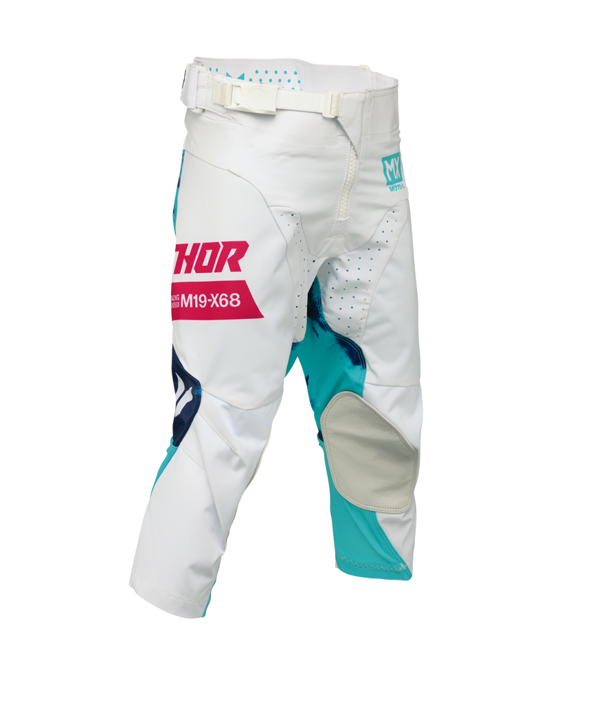 Thor 2026 Launchmode Bleach White/Aqua Youth Pants