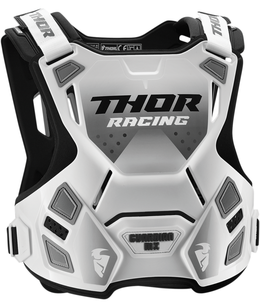 Thor 2026 Guardian MX White/Black Youth Chest Guard