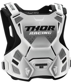 Thor 2026 Guardian MX White/Black Youth Chest Guard
