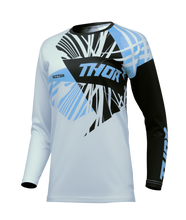 Load image into Gallery viewer, Thor 2025 Sector Split Starlight Blue/Black Womens Jersey