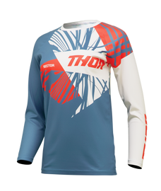 Thor 2025 Sector Split Blue Steel/Vintage White Womens Jersey